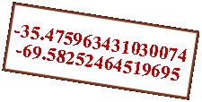 Cuadro de texto: -35.475963431030074 -69.58252464519695